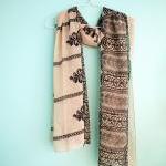 Khaki, Pale Pink Chiffon Sc..