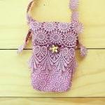 Lace bag, iPhone case, Purp..