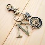 Charm Keychain, Alphabet, C..