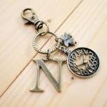 Charm Keychain, Alphabet, C..