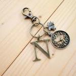 Charm Keychain, Alphabet, C..