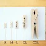 20 Clothespins, wood clip, ..