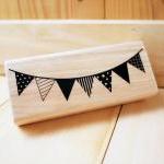 Wood Rubber Stamp, Party B..