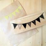 Wood Rubber Stamp, Party ba..