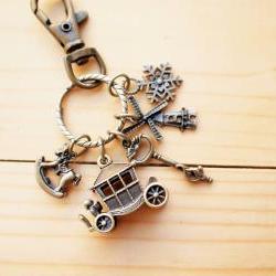 Charm Keychain, Romance Horse Carriage