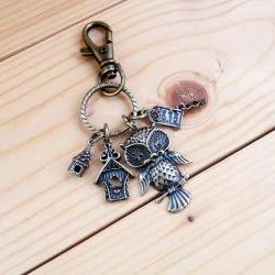 Charm Keychain, OWL Home sweet home