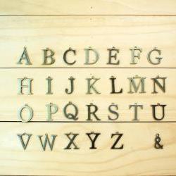 10 Alphabet Charm, optinal